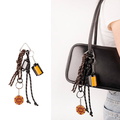 Small accessory that adds a sporty touch to a backpack