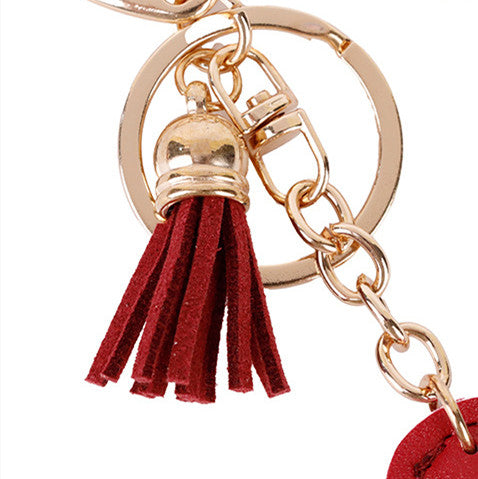 Small flower tassel charm for handbags and totes