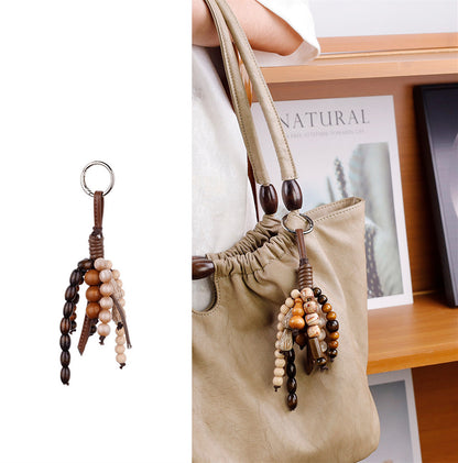 Characterful hanging charm for handbags and backpacks