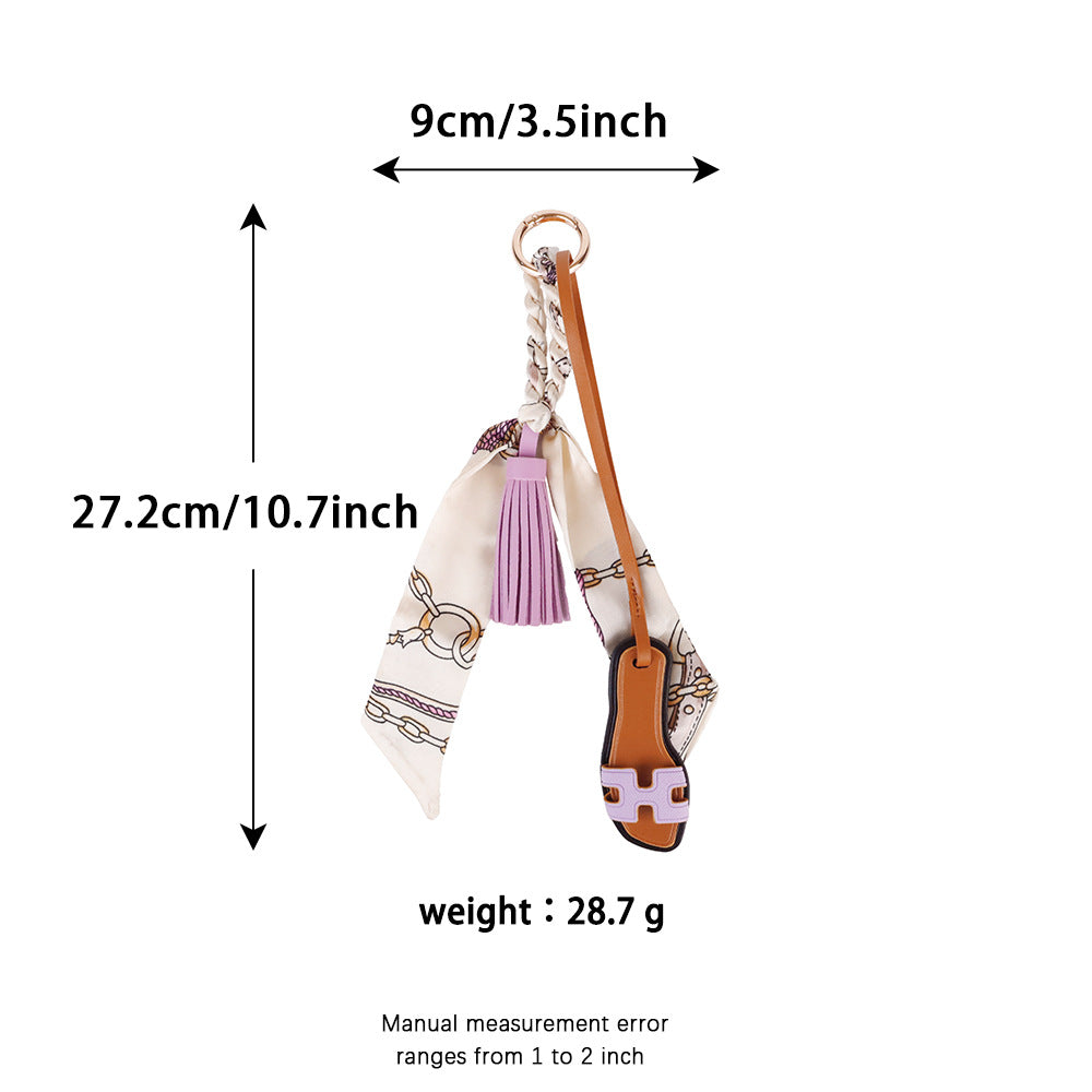 Small handmade charm for tote bag handles