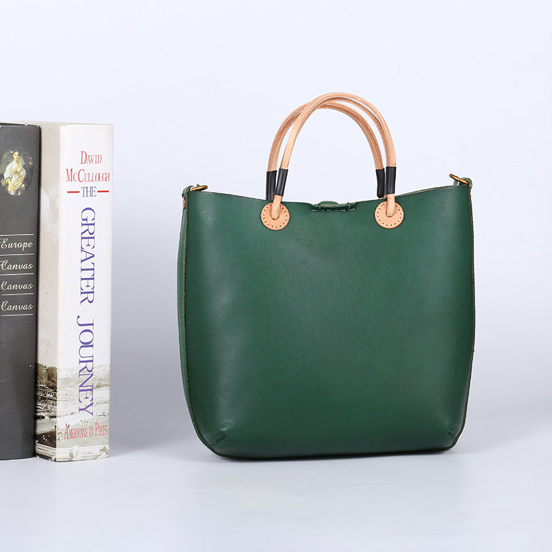Handcrafted Genuine Leather Tote Woyaza