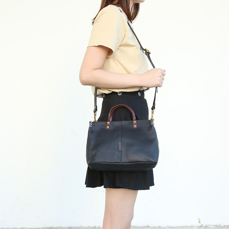 Sophisticated Handmade Leather Women's Work Bag woyaza