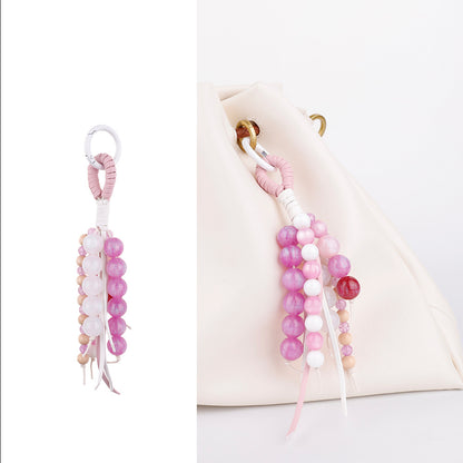 Fresh pink jade accessory for everyday backpacks