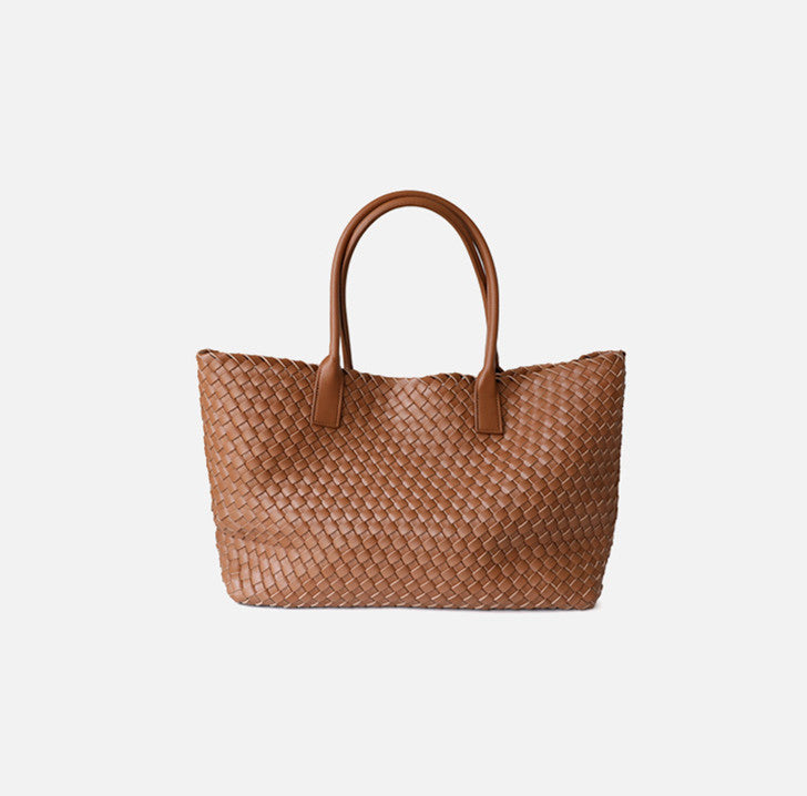 Contemporary Handwoven Leather Shoulder Bag for Ladies woyaza