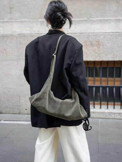 Sleek Designer High-Quality Cowhide Oversized Tote Crossbody Bag Shoulder Purse woyaza