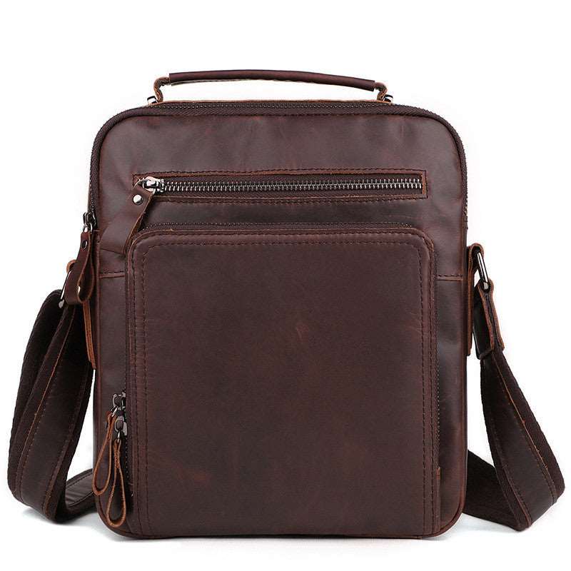 Distinctive Leather Satchel for Men Woyaza