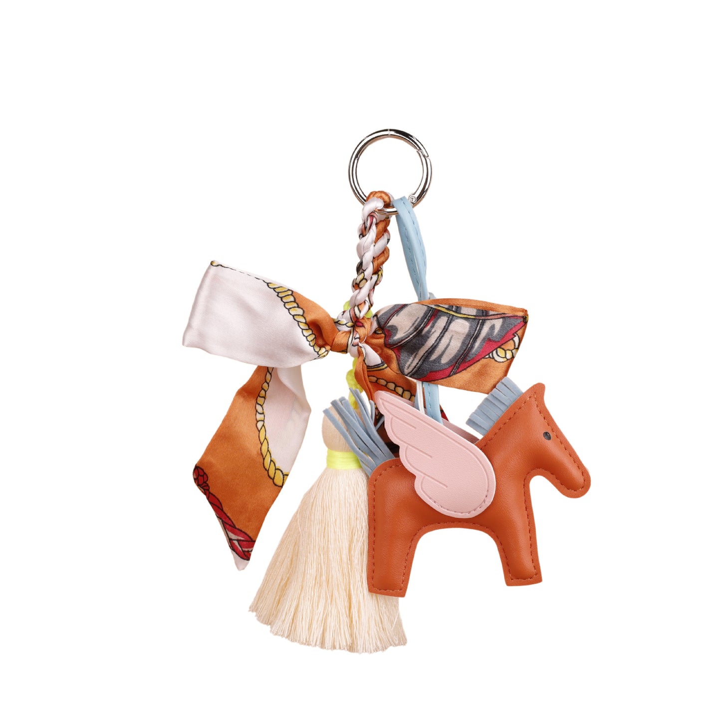 Small horse-inspired charm for totes and crossbody bags