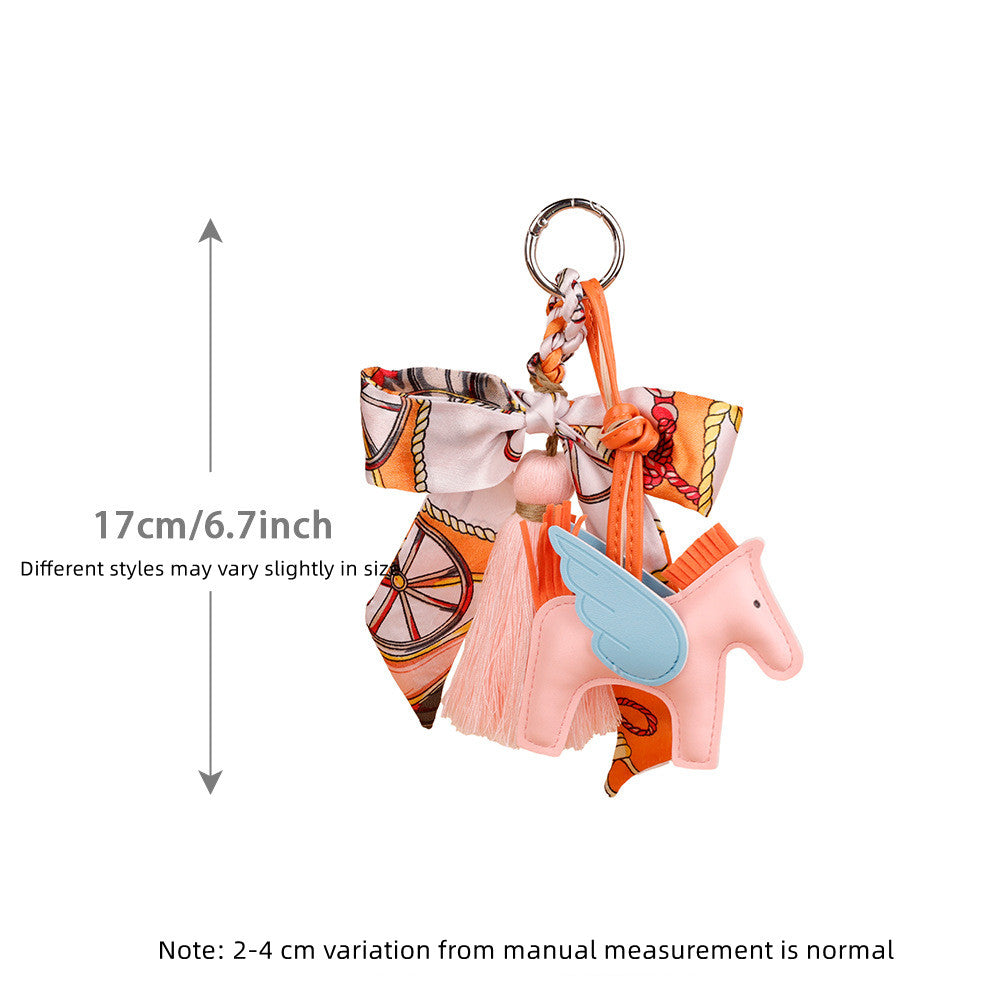 Horse bag accessory styled as a small handmade gift