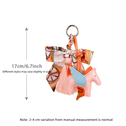 Horse bag accessory styled as a small handmade gift