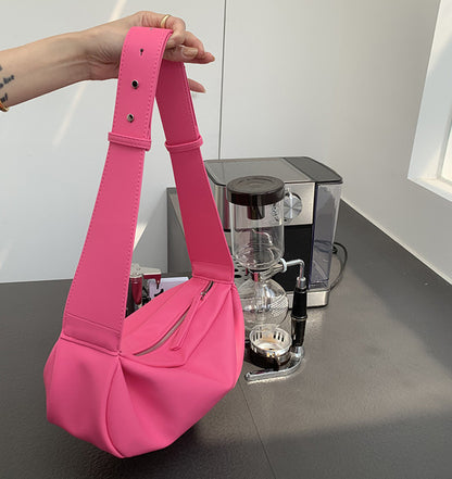 Soft unstructured shoulder tote for casual meetings and coffee runs