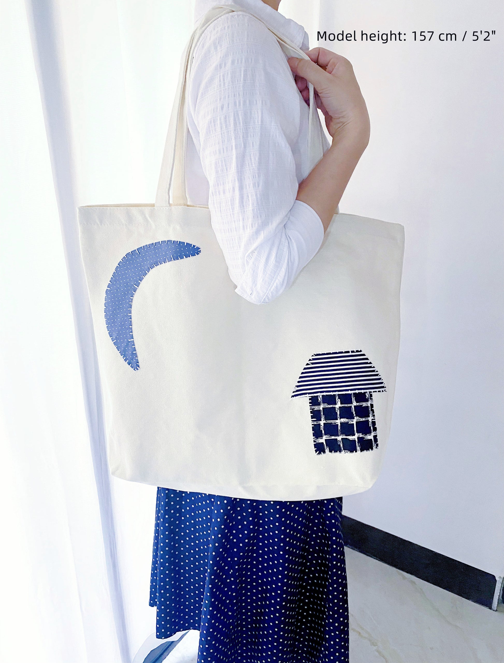 Hand-stitched patchwork tote, a heartwarming gift for friends who value unique, sustainable craftsmanship.