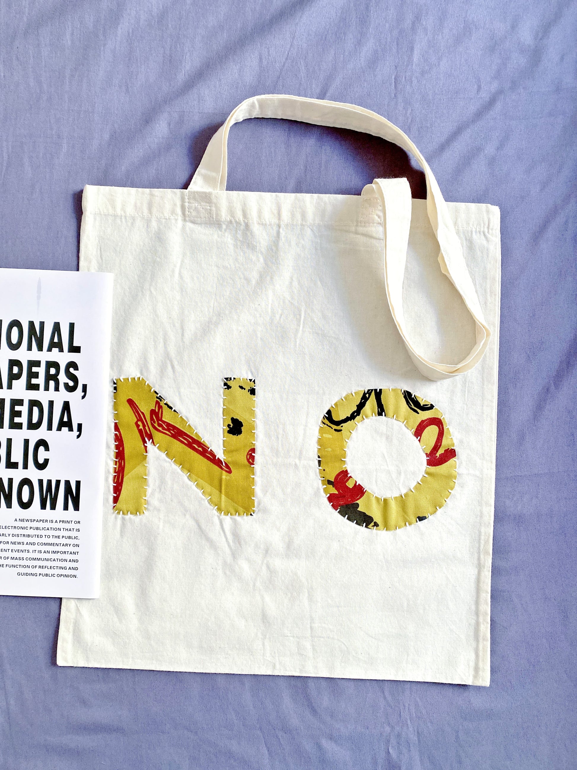 Lightweight cotton tote, unique Christmas gift for zero-waste lifestyle.