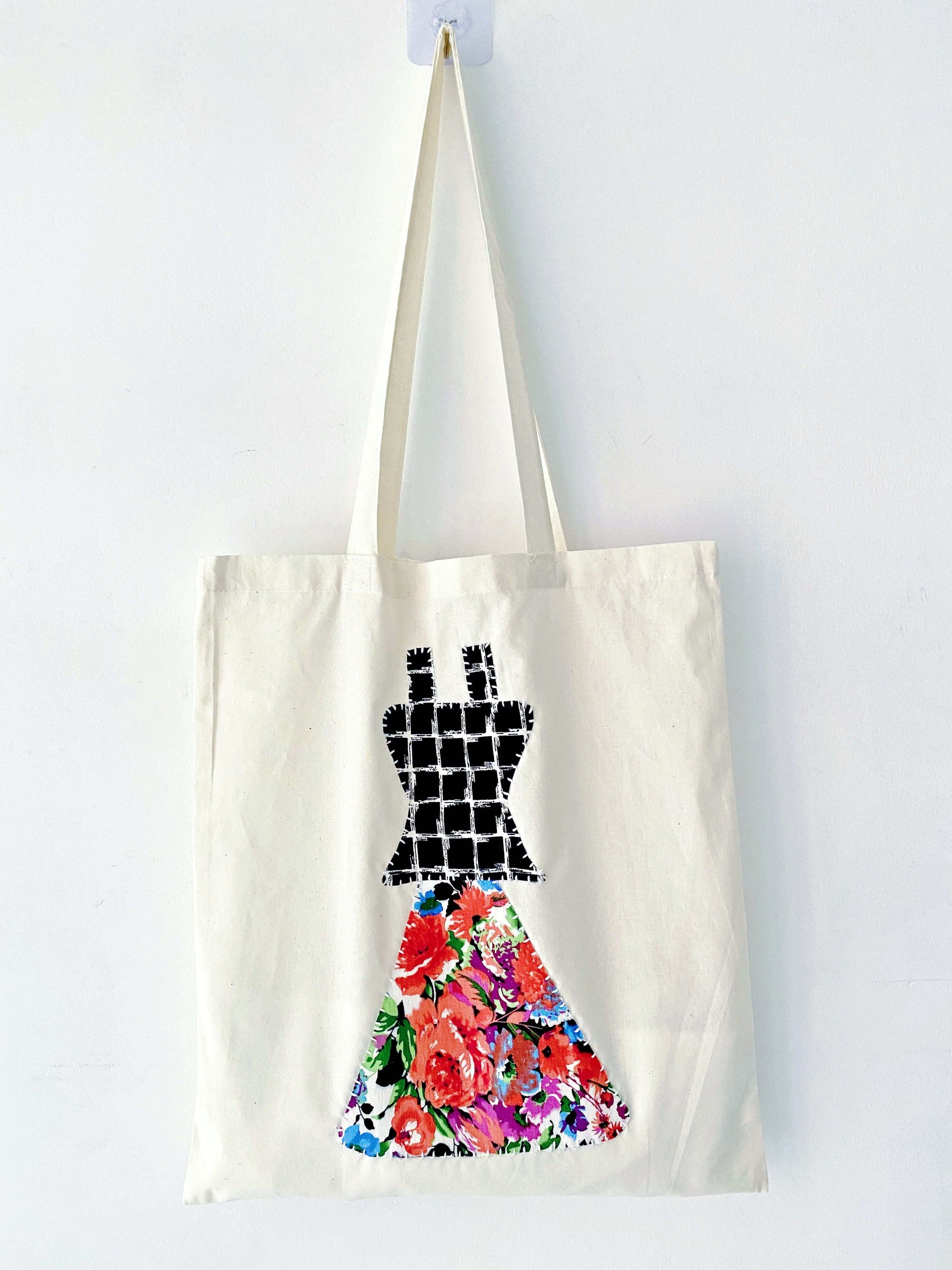 Artistic cotton tote for personality fashion trends.