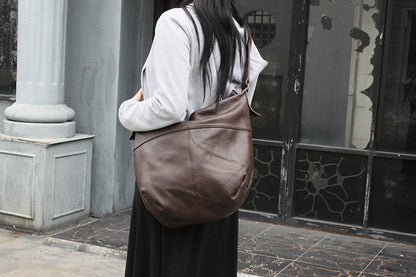 Vintage Leather Tote Bag for Women with Soft Touch