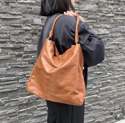 Stylish Vintage Leather Tote Purse