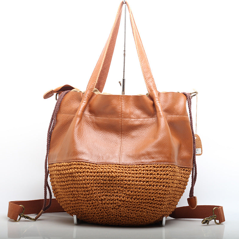 Retro Style Large Capacity Tote Bag Woyaza