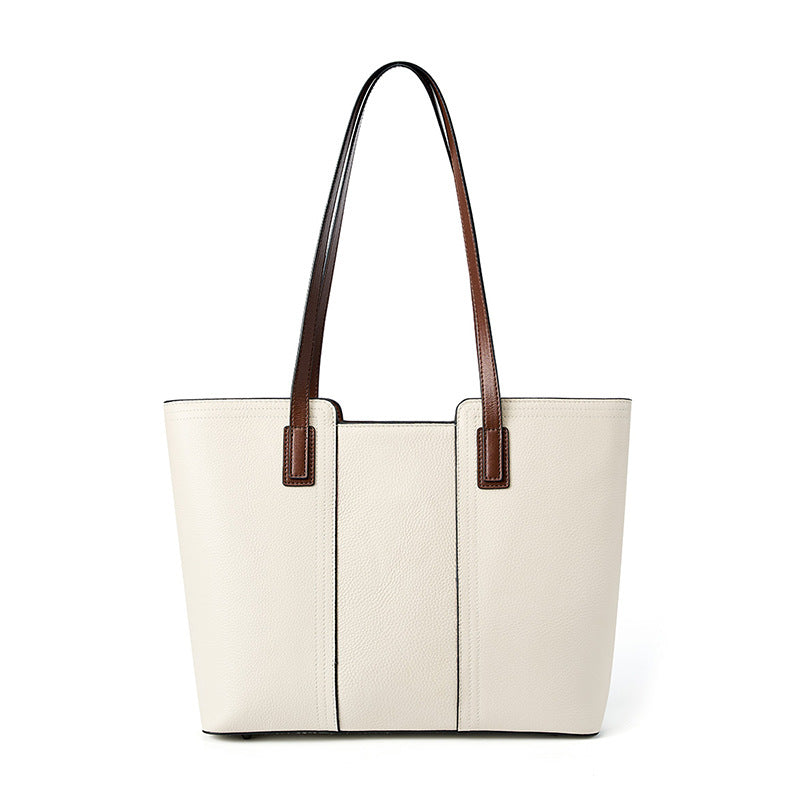Elegant and Functional Genuine Leather Work Tote for Professional Women
