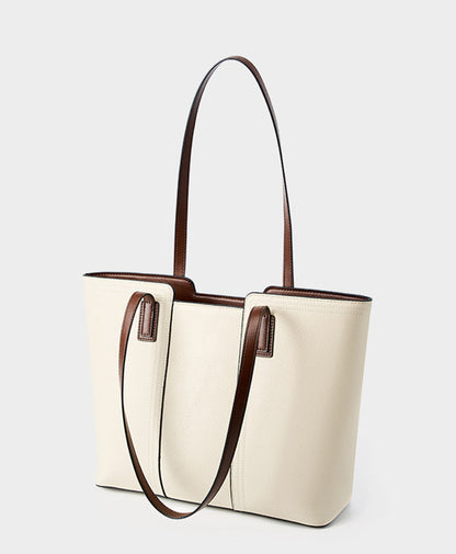 Modern Leather Tote Ideal for Businesswomen