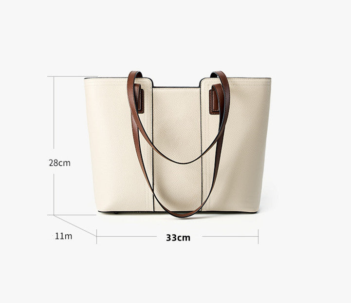 Large Capacity Genuine Leather Shoulder Bag