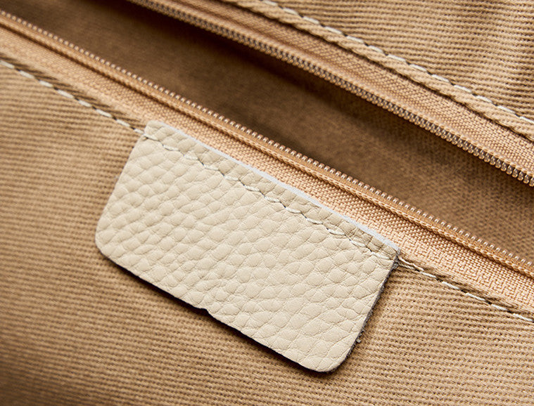 Versatile Soft Leather Shoulder Tote Bag for Ladies' Work