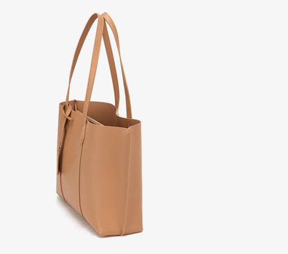 Sleek Soft Leather Women's Fashionable Work Tote Waist Bag woyaza