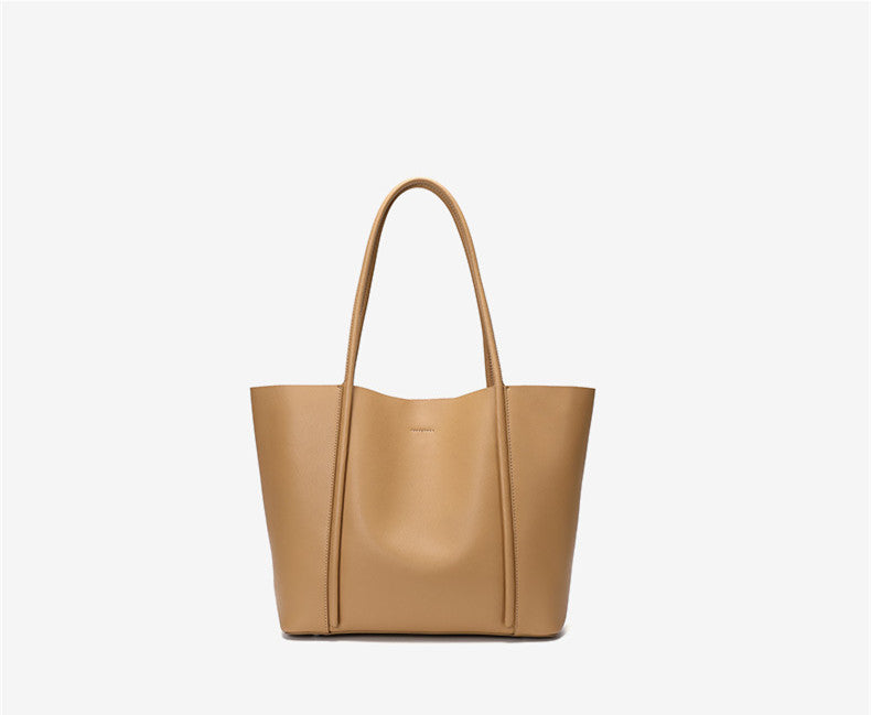 Premium Women's Designer Cowhide Leather Oversized Tote Handbag woyaza