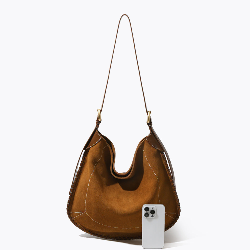 Luxury Leather Saddle Bag for Women