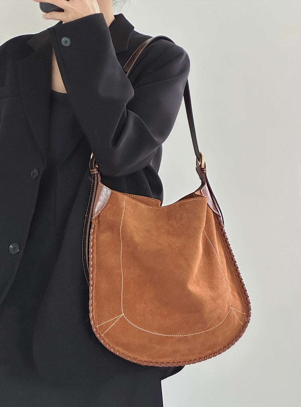 Soft Leather Saddle Bag