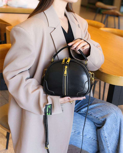 Premium Cowhide Women's Leather Tote Bag Handbag - woyaza