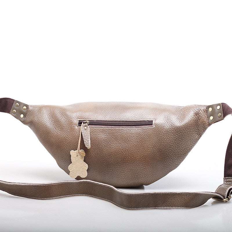 Elegant Leather Hip Bag Women Woyaza