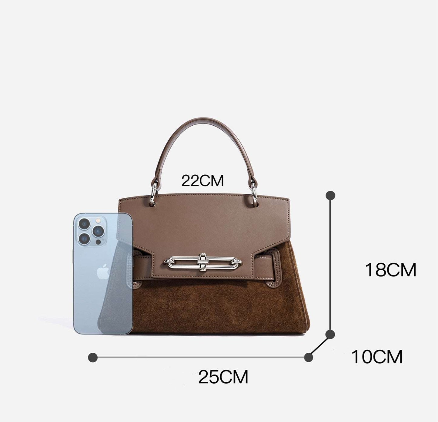 High-End Leather Work Handbag with Sleek Design