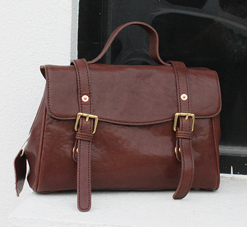 Exquisite Genuine Leather Work Tote Bag with Adjustable Shoulder Strap