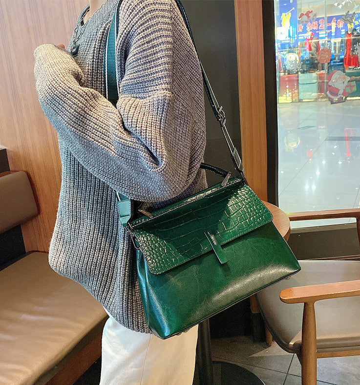 Sleek Women's Leather Office Work Bag Crossbody Shoulder Purse woyaza