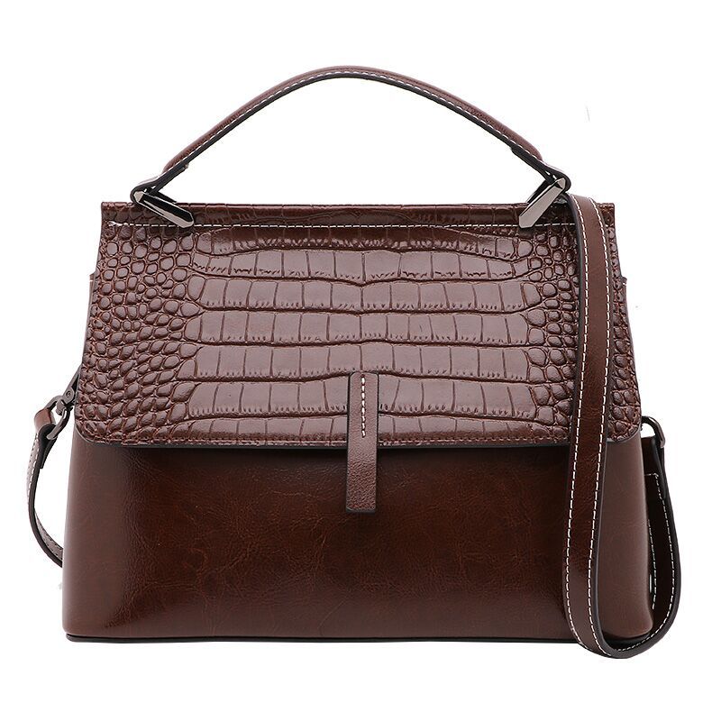 Executive Ladies' Genuine Leather Business Briefcase Crossbody woyaza