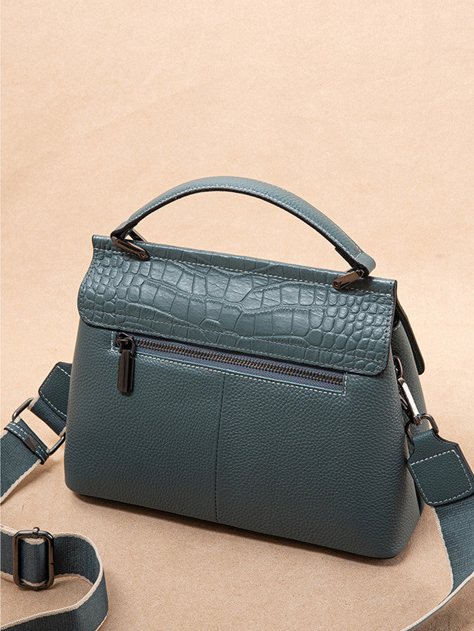 Premium Women's Genuine Leather Laptop Briefcase Tote Handbag woyaza