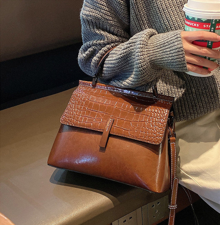 Fashionable Ladies' Leather Laptop Work Tote Handbag Messenger woyaza