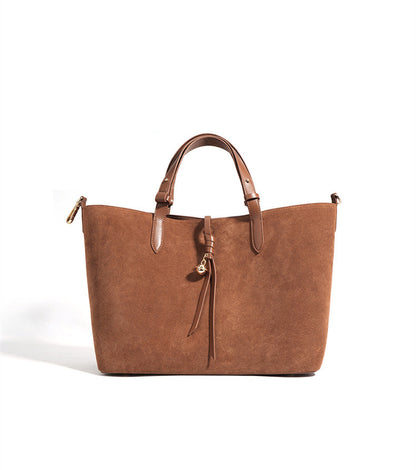 Soft Cowhide Leather Tote Bag for Women