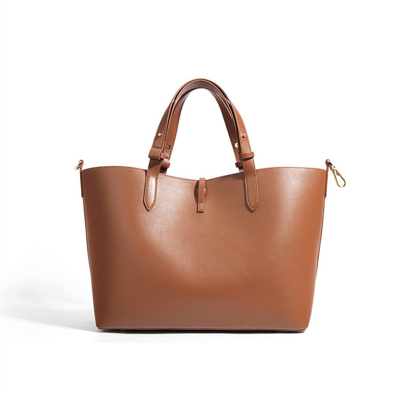 Luxury Leather Tote Handbag for Fashion-Forward Women