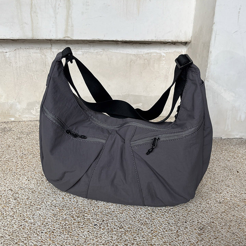 Soft crossbody bag for relaxed weekend activities