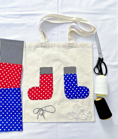 large slouchy tote bag with handmade patchwork look for city wandering days