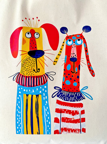 casual cotton tote for work, study, or travel essentials