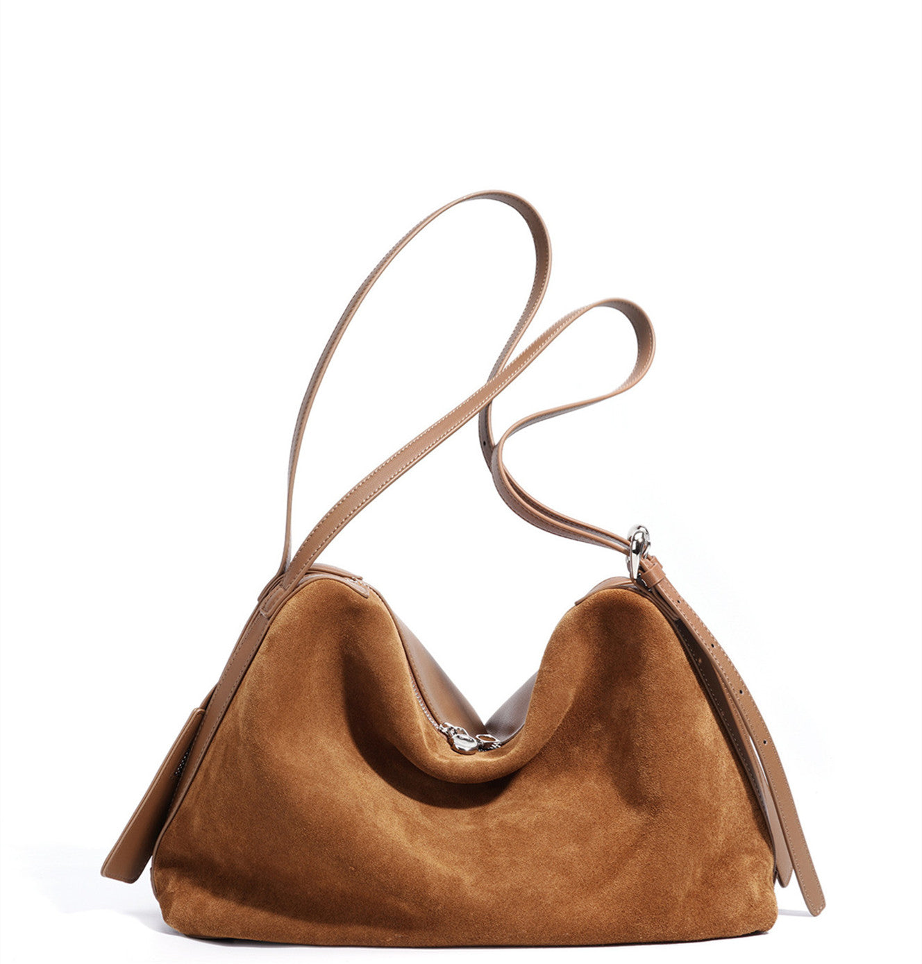 elegant leather boston tote bag for women