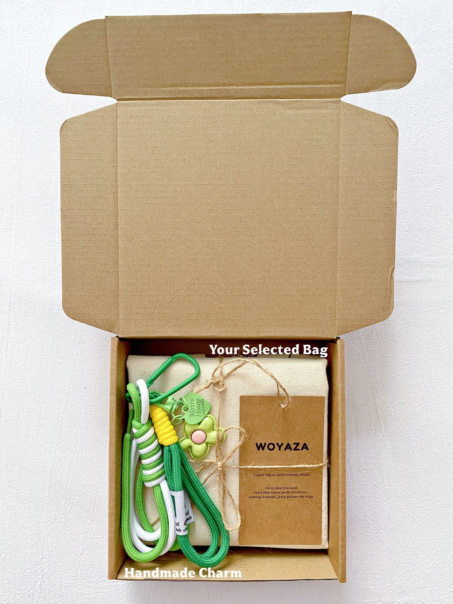 A bundle of natural cotton bags serving as meaningful gifts for bridesmaids
