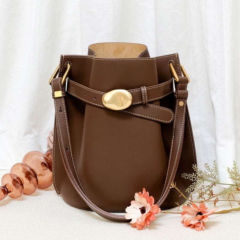 Classic Women's Genuine Leather Messenger Bag woyaza