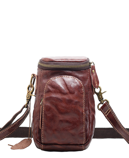 Vintage Leather Shoulder Bag Women's Fashion woyaza