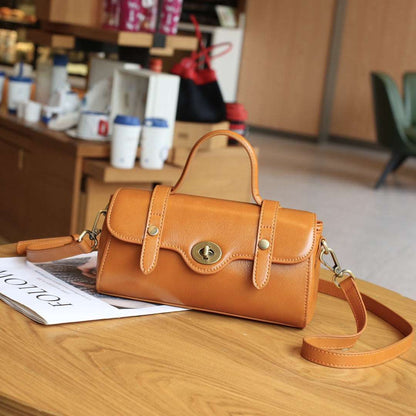 Chic Crossbody Bag with Genuine Leather woyaza