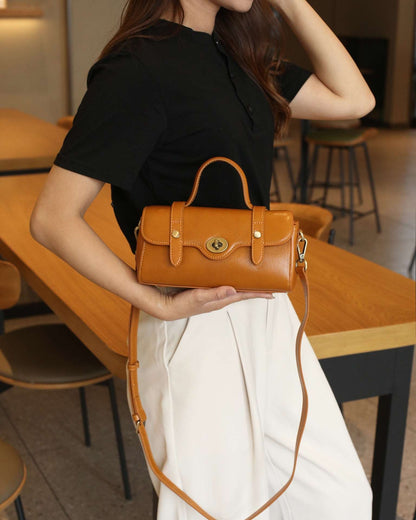 Versatile Leather Handbag for Women woyaza