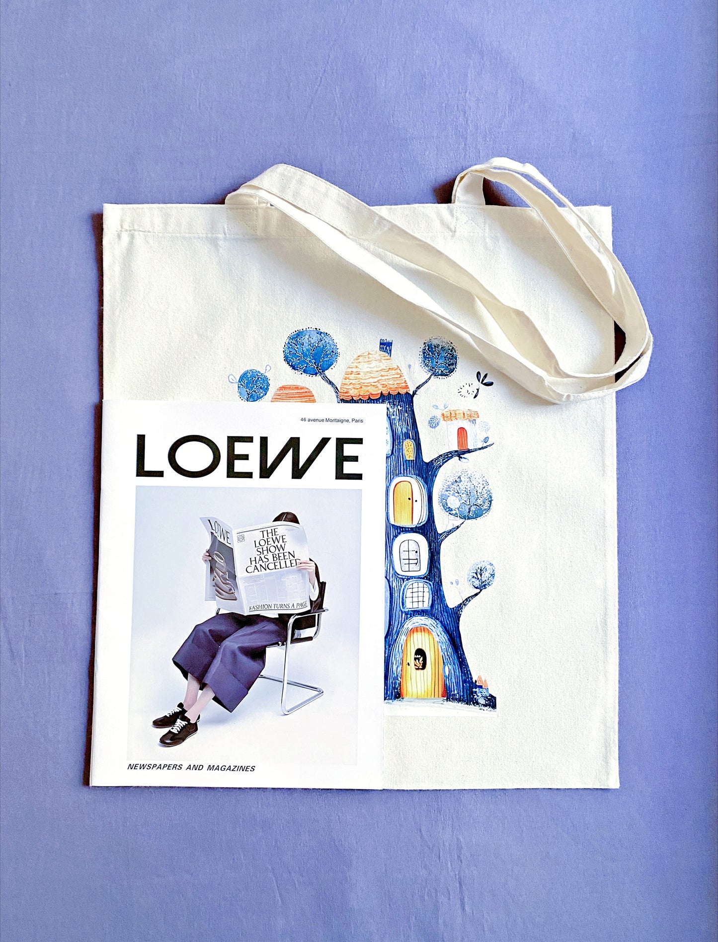 Dream Treehouse print on a lightweight, durable tote—perfect for daily use or as a gift for someone who loves creative and sustainable designs.