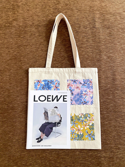 Practical large tote bag with handmade details for a thoughtful thank-you gift