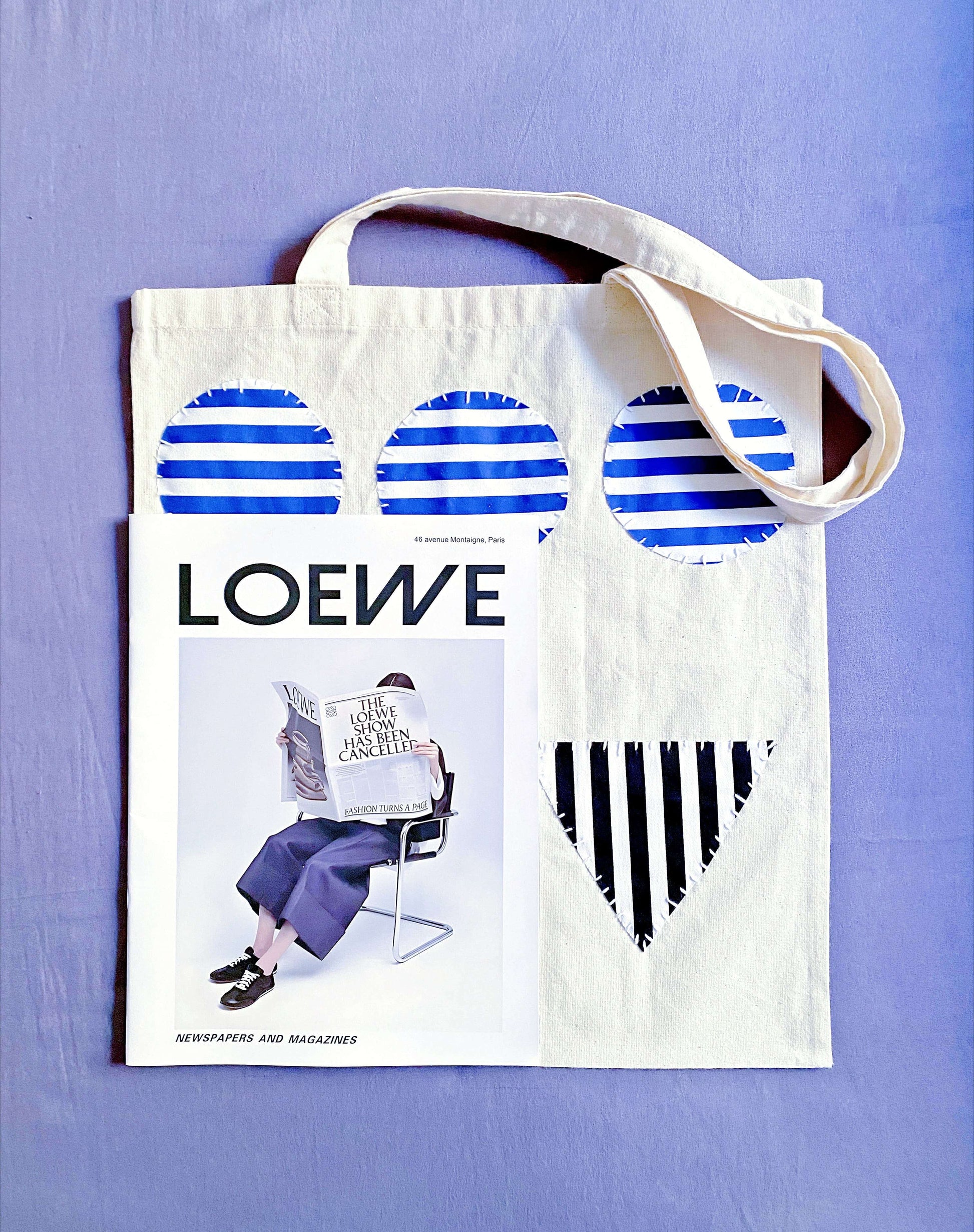 This patchwork cotton bag works well for daily errands, especially for those who want one reusable bag instead of many throwaways.